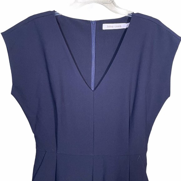 Bishop + Young Navy Blue Pantsuit Small - Picture 2 of 8